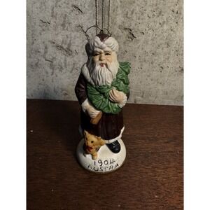Vintage Style Santa Antique Rustic Primitive Ceramic Ornament Classic Home Decor